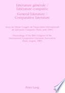 General literature, comparative literature