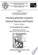 General sessions and posters