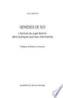 Genèses de soi