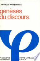 Genèses du discours