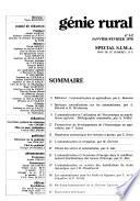 Génie rural et l'électricité rurale