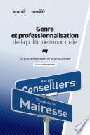 Genre et professionnalisation de la politique municipale