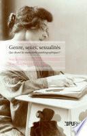Genre, sexes, sexualités