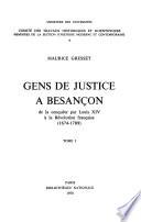 Gens de justice à Besançon