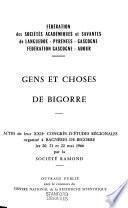 Gens et choses de Bigorre