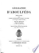 Géographie d'Aboulféda