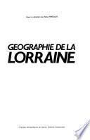 Géographie de la Lorraine
