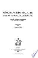 Géographie de Vialatte