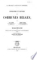 Géographie et histoire des communes belges