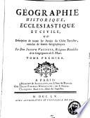 Géographie historique, ecclésiastique et civile