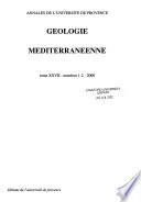 Géologie Méditerranéenne
