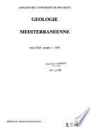 Géologie Méditerranéenne