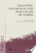 Géométrie, atomisme et vide dans l’école de Galilée