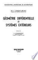 Géométrie différentielle et systèmes extérieurs ...