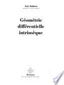 Géométrie différentielle intrinsèque
