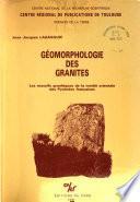Géomorphologie des granites