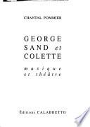 George Sand et Colette
