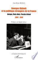 Georges Bidault et la politique étrangère de la France