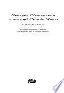 Georges Clemenceau à son ami Claude Monet