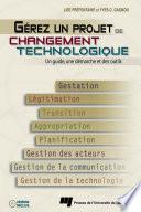Gérez un projet de changement technologique