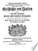 Geschichte von Italien und allen allda gegründeten ältern und neuern Staaten