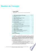 Gestion de I'Energie