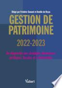 Gestion de patrimoine 2022 / 2023