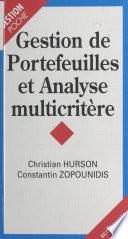 Gestion de portefeuille et analyse multicritère
