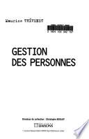 Gestion des personnes