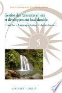 Gestion des ressources en eau et développement local durable