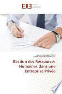 Gestion des Ressources Humaines dans une Entreprise Privée