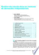 Gestion des Stocks Dans un Contexte de Demandes Independantes