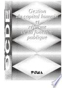 Gestion du capital humain et réforme de la fonction publique