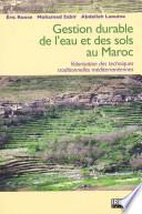 Gestion durable des eaux et des sols au Maroc