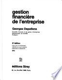 Gestion financière de l'entreprise