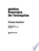 Gestion financière de l'entreprise