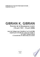 Gibran K. Gibran