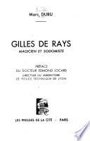 Gilles de Rays, magicien et sodomiste