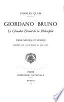 ... Giordano Bruno, le chevalier errant de la philosophie
