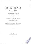 Giovanni Boccaccio sua vita e sue opere del Dottor Marco Landau
