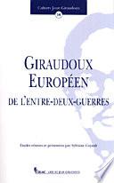 Giraudoux européen de l'entre-deux-guerres