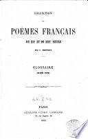 Glossaire de la collection de poèmes français du 12. et du 13. siècles