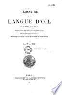 Glossaire de langue d'oïl