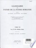 Glossaire des Patois de la Suisse Romande