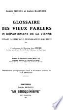 Glossaire des vieux parlers du département de la Vienne