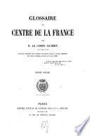 Glossaire du centre de la France