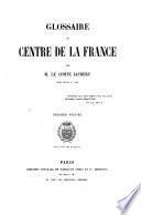 Glossaire du centre de la France