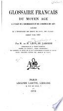 Glossaire français du moyen âge