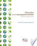 Glossaire pour le développement durable