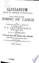 Glossarium mediœ at infimœ latinatis